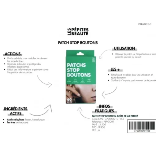 Ahava Soin Spécifique Visage|Les Pépites Beauté                Patchs Stop Boutons