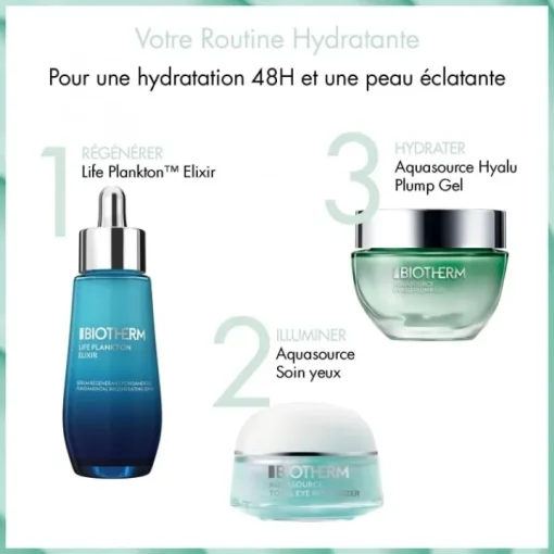 Biotherm Soin Yeux & Lèvres|AquaSource Total Eye Revitalizer                Gel-Crème Contour Des Yeux à la Caféine