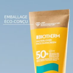 Biotherm Protecteur Solaire|Waterlover                Crème Solaire Visage Anti-âge SPF 50