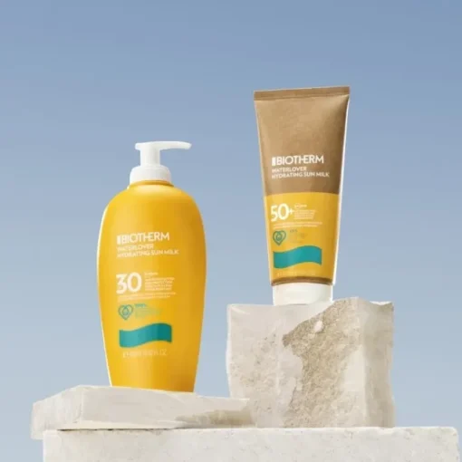 Biotherm Protecteur Solaire|Waterlover                Lait Solaire Hydratant Visage & Corps SPF 50+ - Tube Éco-conçu