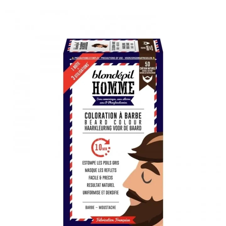 Homme Blondépil Homme Soin De Rasage|               Coloration à Barbe