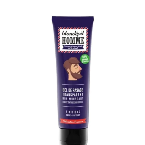 Homme Blondépil Homme Soin De Rasage|               Gel de Rasage Transparent Non Moussant