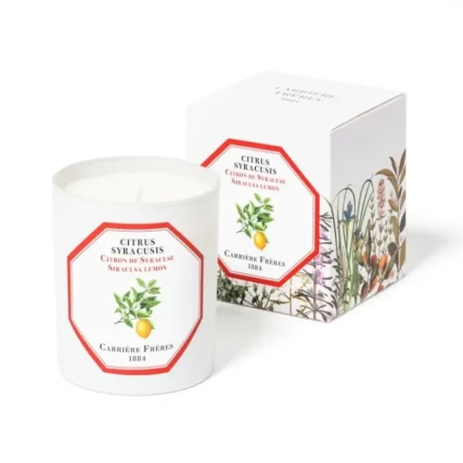 Carrière Frères Bougie Parfumée|Citron de Syracuse - Citrus Syracusis                Bougie Parfumée