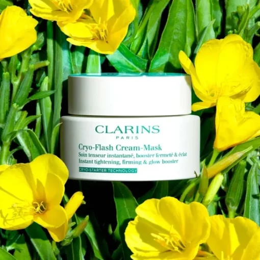 CLARINS Masque|Soin Jour & Nuit|Cryo-Flash Masque-Crème                Soin Masque Anti-Âge Effet Lift Immédiat, Fermeté & Éclat