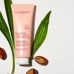 CLARINS Nettoyant Visage|Doux Nettoyant Moussant Apaisant                Peaux très Sèches ou Sensibles