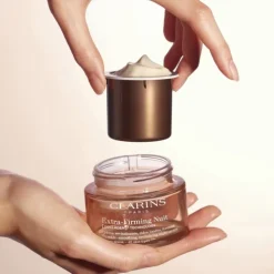 CLARINS Soin De Nuit|Extra-Firming Nuit                Crème Fermeté Anti-Âge Peaux Sèches - Recharge Pot