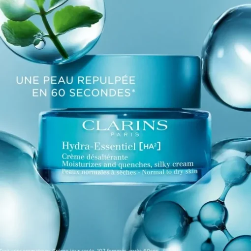 CLARINS Soin De Jour|Hydra-Essentiel [HA²]                Gel Hydratant Matifiant Peaux Normales à Mixtes