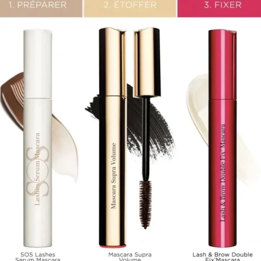 CLARINS Mascara|Lash & Brow Double Fix’ Mascara                 Top Coat Waterproof Fixateur Longue Tenue