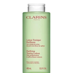 CLARINS Démaquillant Visage|Soin Naturel & Ecoresponsable|Lotion Tonique Purifiante                Peaux Mixtes à Grasses