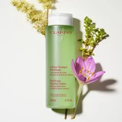 CLARINS Démaquillant Visage|Soin Naturel & Ecoresponsable|Lotion Tonique Purifiante                Peaux Mixtes à Grasses