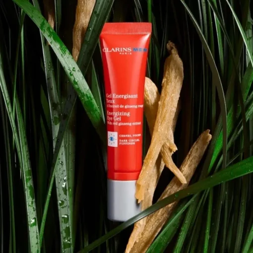 Homme CLARINS Soin Visage Homme|Men                Gel Energisant Yeux A l'Extrait de Ginseng Rouge
