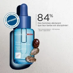 Homme CLARINS Soin De Rasage|Men                Huile Rasage + Barbe