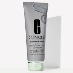 CLINIQUE Gommage & Exfoliant|Masque|All About Clean                Gommage + Masque Au Charbon 2-en-1