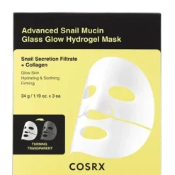 Cosrx Masque|Bave d'Escargot                Masque Hydrogel à la Bave d'Escargot