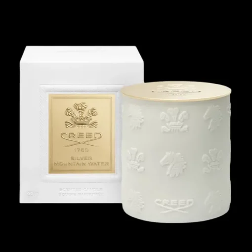 Homme CREED Bougie Parfumée|Gamme Complémentaire Parfumée|Silver Mountain Water                Bougie Parfumée