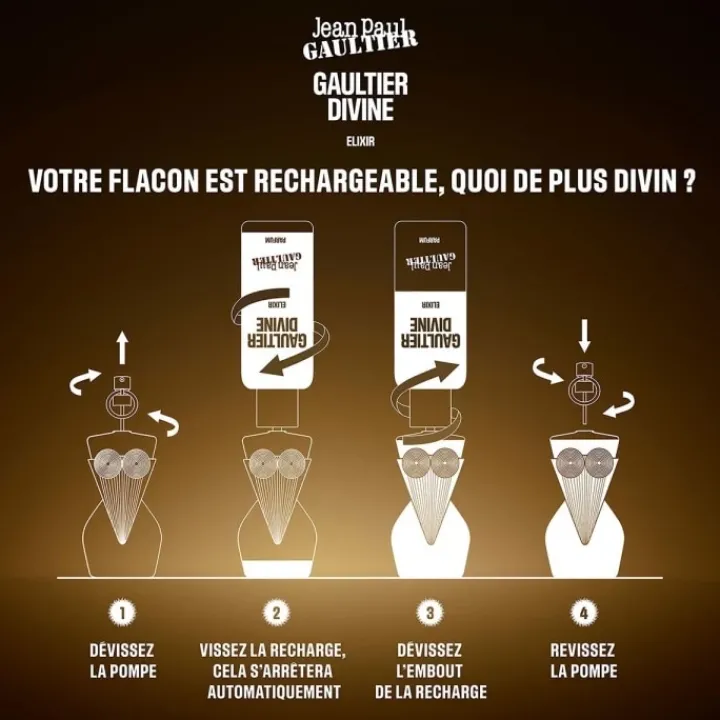 JEAN PAUL GAULTIER Parfum Recharge|Gaultier Divine Elixir                Parfum - Flacon Recharge