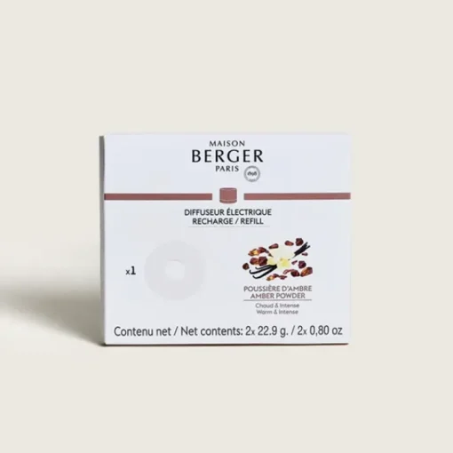 Maison Berger Paris Parfum D'Ambiance & Diffuseur D'Intérieur|Poussière d'Ambre                Recharge Diffuseur Nomade