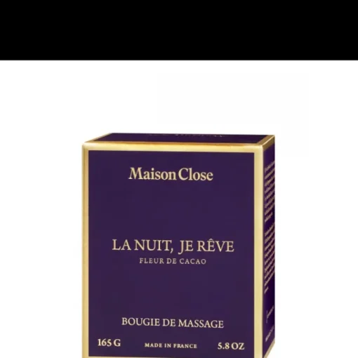 Maison Close Huile Et Bougie De Massage|La Nuit Je Rêve                Fleur de Cacao - Bougie de Massage