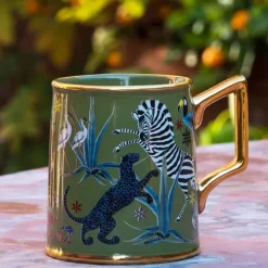 Ortigia Sicilia Accessoires Maison|Jungle Green                Mug en Céramique