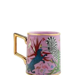 Ortigia Sicilia Accessoires Maison|Jungle Pink                Mug en Céramique