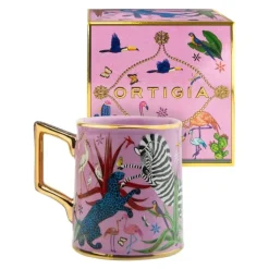 Ortigia Sicilia Accessoires Maison|Jungle Pink                Mug en Céramique