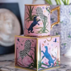 Ortigia Sicilia Accessoires Maison|Jungle Pink                Mug en Céramique