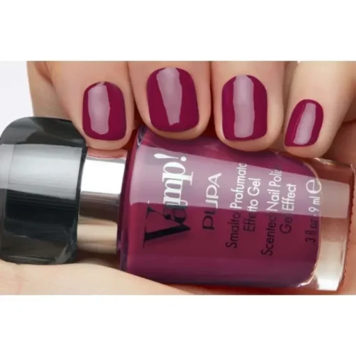 Pupa Vernis À Ongles|Vamp! Vernis à Ongles Parfumé Effett Gel                Vernis parfumé effet gel à la fragrance noire