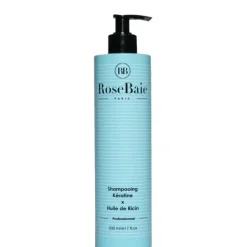 RoseBaie Paris Shampooing|Kératine x Huile de Ricin                Shampooing Hydratant et Réparateur