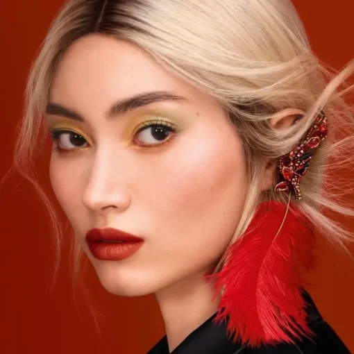 GUERLAIN Rouge À Lèvres & Laque|Rouge G de Majestic Feathers                L’Écrin Bijou Double Miroir - Songbird