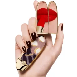 GUERLAIN Rouge À Lèvres & Laque|Rouge G de Majestic Feathers                L’Écrin Bijou Double Miroir - Peacock