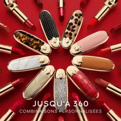 GUERLAIN Rouge À Lèvres & Laque|Rouge G de Majestic Feathers                L’Écrin Bijou Double Miroir - Peacock