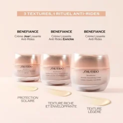 SHISEIDO Soin Jour & Nuit|Benefiance                Crème Lissante Anti-Rides Enrichie