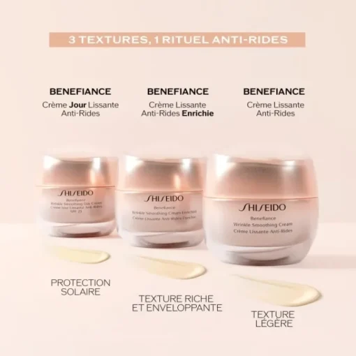 SHISEIDO Soin Jour & Nuit|Benefiance                Crème Lissante Anti-Rides Enrichie