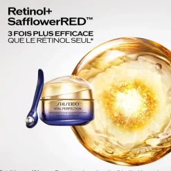 SHISEIDO Soin Yeux & Lèvres|Vital Perfection                Crème Yeux Lift Fermeté et Outil de Massage