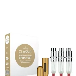 Travalo Accessoire Parfum|               Coffret Vaporisateur de Sac Rechargeable Or