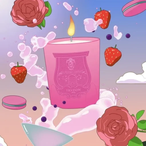 Trudon Bougie Parfumée|Summer Haze                Bougie Parfumée - Gâteau à la rose